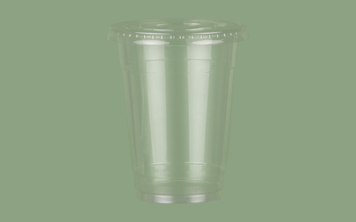 20oz透明杯子带盖子